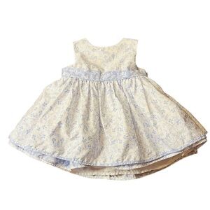 LAURA ASHLEY LONDON BABY GIRL  SLEEVELESS FLORAL DRESS SIZE 6-9 MONTHS